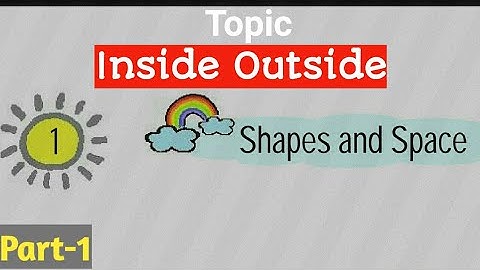 Ncert Class 1 maths|Ch. 1  shapes and space(part 1)|topic-inside outside
