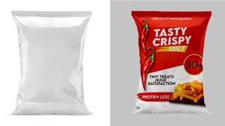 Snack Packaging || Realistic Mockup || Photoshop