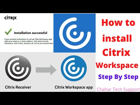 How to install Citrix workspace on windows 10 |  How to add account in citrix workspace app #Citrix