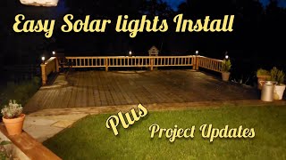 Ep 123 | We Install Cheap Solar Column Lights | Pool & Boot Room Update | French Farmhouse Life |