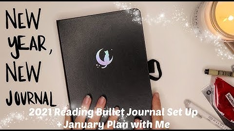 2021 Reading Bullet Journal set up + January plan with me | Bookish Things