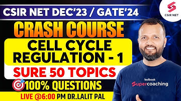 CSIR NET Crash Course for Life Science | Cell Cycle Regulation with PYQs 1 | Dr. Lalit Pal