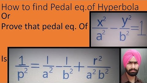 How to find pedal equation of hyperbola