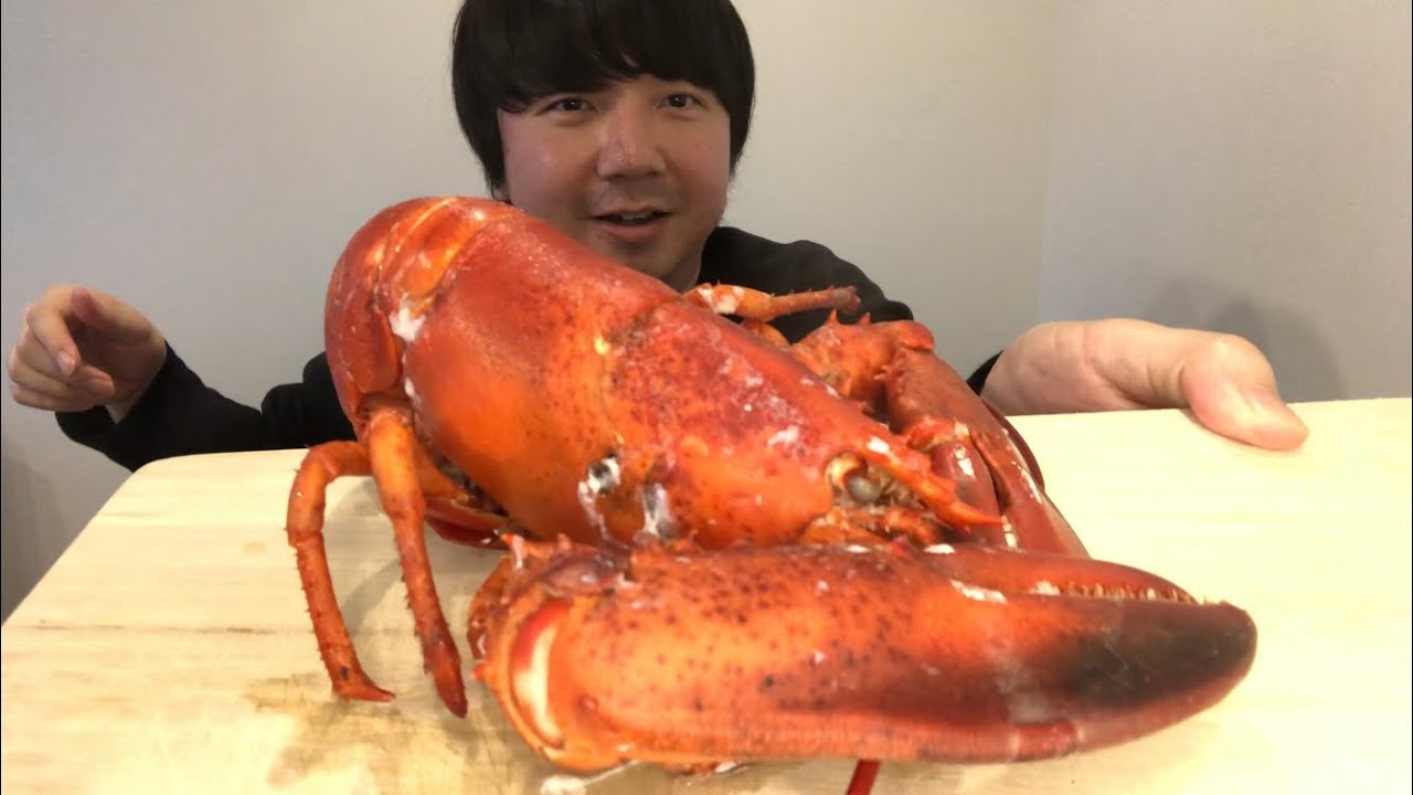 仰天 動くオマールエビ ロブスター 生きてるけど どうやって食べるんだ Youtube