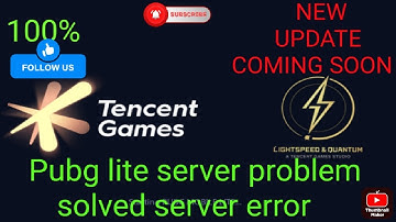 Pubg lite server problem solved server error