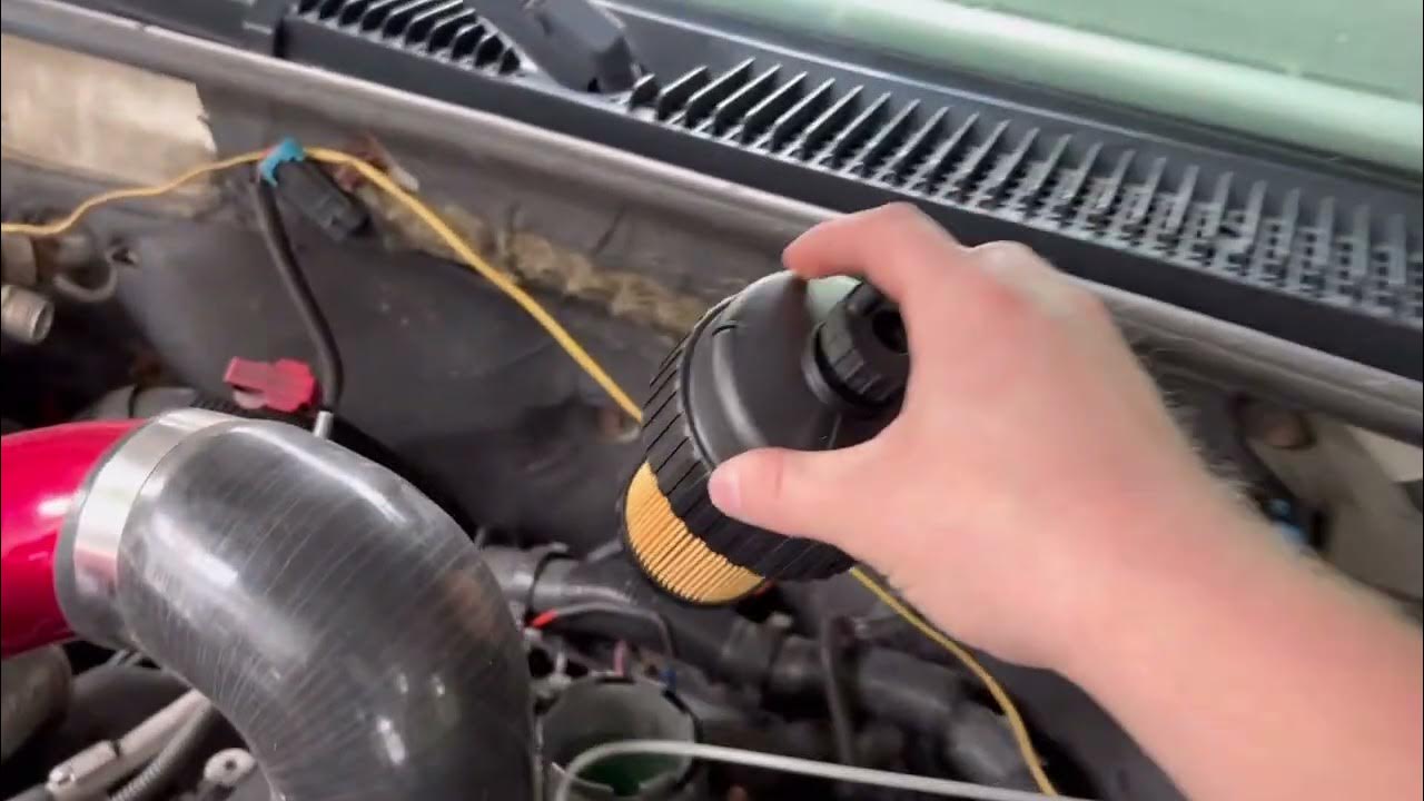 GSC 6.5L diesel fuel filter replacement YouTube