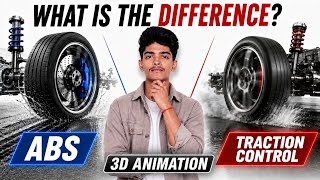 Traction Control system vs ABS: How Are They Different? | 3D Animation Explained #tractioncontrol#3d