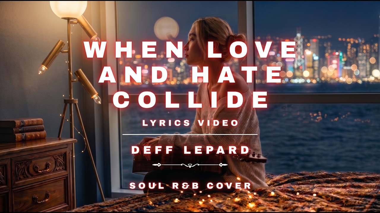 ⁣When Love and Hate Collide - Deff Lepard Lyrics Video (Soul R&B Cover)