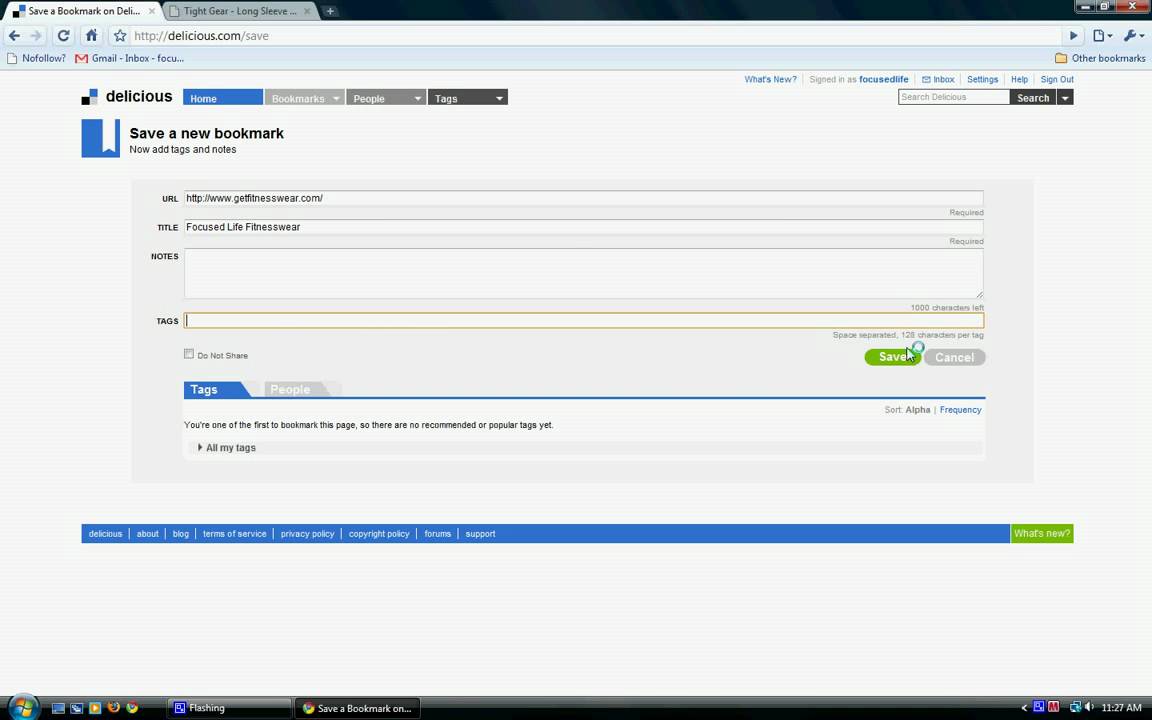 Delicious Bookmarking