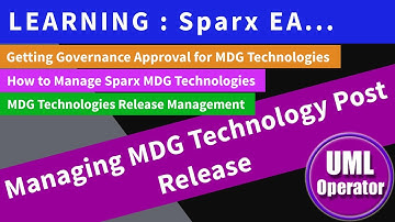 Managing Sparx MDG Technology Post Release