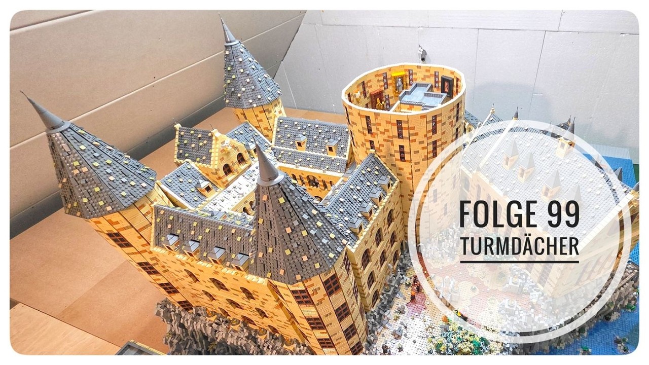 Hogwarts (Harry Potter) aus Klemmbausteinen – Folge 99 - Turmbau und Dächer! // Pennybricks