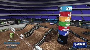 2021 Supercross Round 11 Yamaha Animated Track Map