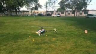 TREX 500: 2nd time hovering (kind of)