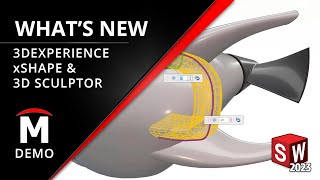 xShape in the 3DEXPERIENCE 3D Sculptor Role  What's New in SOLIDWORKS 2023