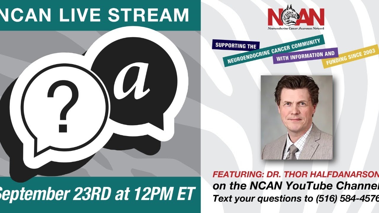 NCAN Livestream Q&A with Dr. Thor Halfdanarson!