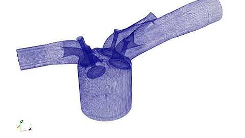 Port fuel Injected engine - Full Hydrodynamic simulation (Dynamic Mesh genearation)