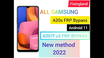 FRP bypass / SAMSUONG A20s (A207f) android 11 U3 FRP bypass / Remove FRP/NEW Method 2022