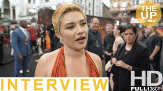 Florence Pugh interview on Oppenheimer at London premiere