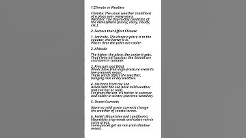 Class 9 Geography - Chapter 4: Climate (Simplified Notes) | #class9 #geography #climate #cbse
