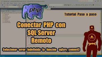 Conectar SQL Server con PHP - Solucionar error indefinida la función sqlsrv_connect