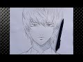 How To Draw Light Yagami From Death Note Step By Step For Beginners 