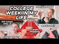 college week in my life | exams, shop with me, workouts, hauls