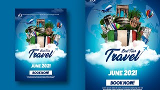 Tour / Travel Poster Design | Photoshop Tutorials