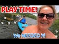 Play time we needed it tiny house homesteading kayak cabin build diy how to sawmill tractor cabin