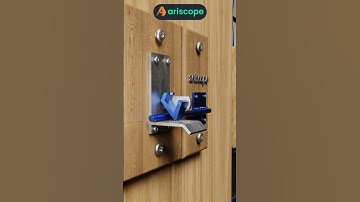 Watch This Clever Door Latch Lock Itself  #ariscope