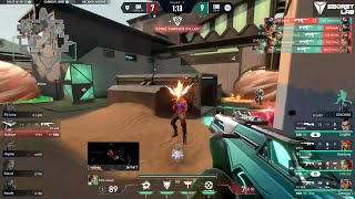 EDG nobody quick 4k spraydown vs GIA | VALORANT Champions 2023