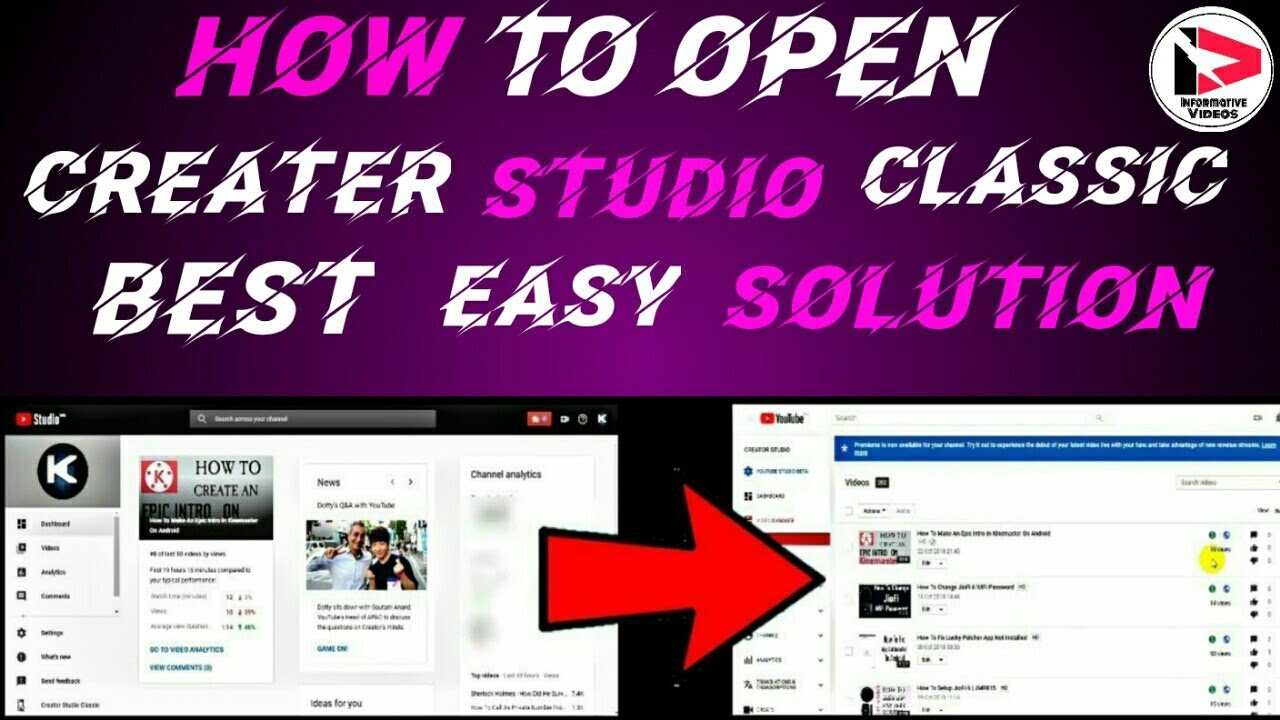 How To Open Creative Studio Classic Easy Method New 2020 #Informative ...
