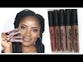 5 Best NYX Lingerie Liquid Lipsticks ||Lip Swatches On Dark Skin||