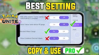 Pokemon unite best settings to improve your gameplay! Advance level settings guide POKEMON UNITE