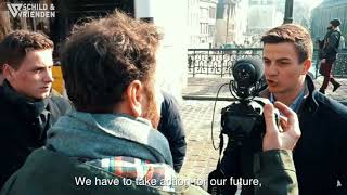 Belgium youth standing for freedom against communist open borders