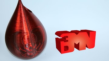 3D Printed Awesome Creation - Velocity Painting on a Droplet Vase