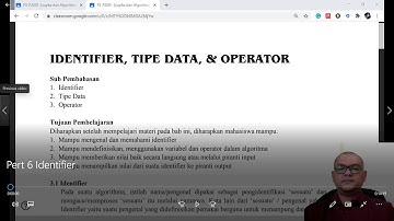 Pengenalan Tentang Identifier