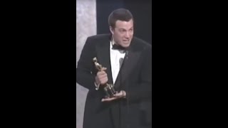Matt Damon and Ben Affleck win BEST ORIGINAL SCREENPLAY Oscar for Good Will Hunting #shorts