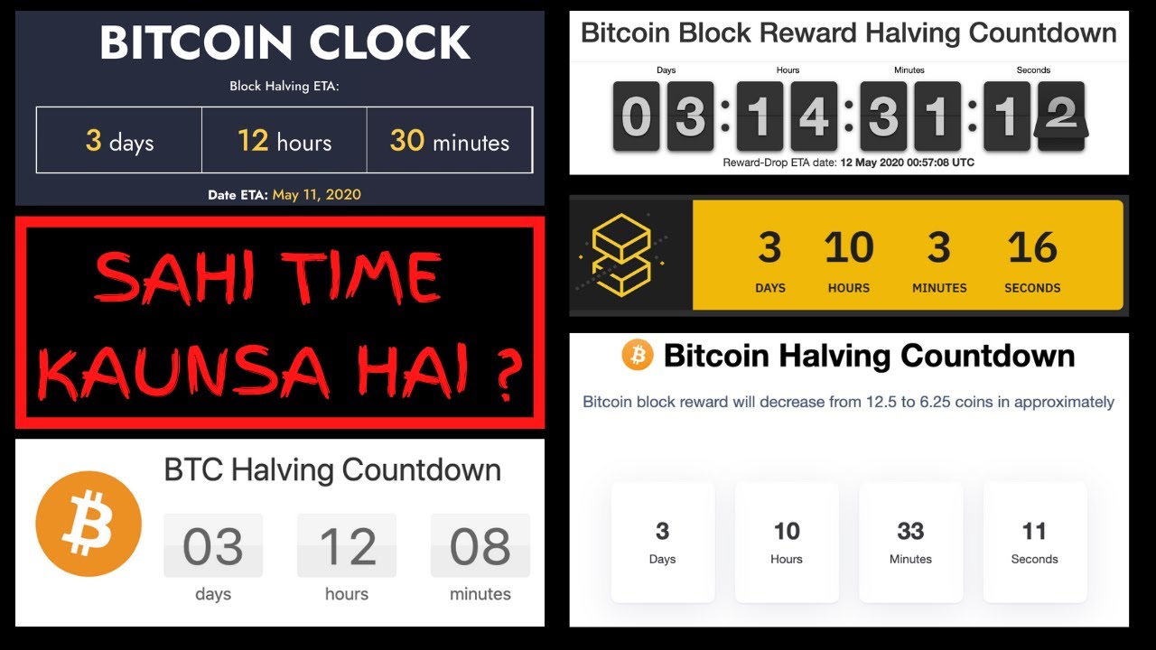 Bitcoin Halving - What is the Correct Time? - Hindi