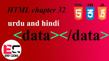 HTML DATA TAG IN URDU AND HINDI |  Web Development Tutorial For Beginners In Urdu And Hindi