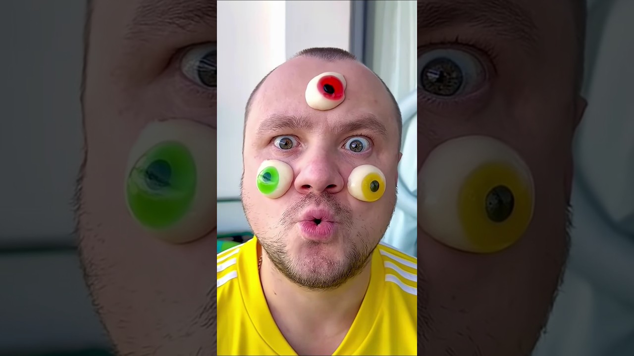 What ah oh with jelly eyball #funny#comedy#funnyfamily #shorts🐼🐼😳