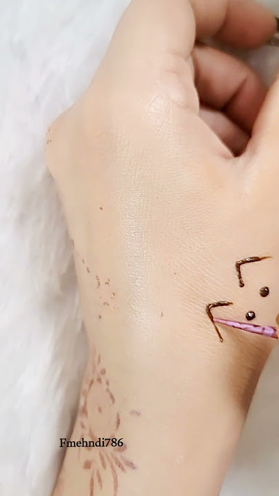 Cute Cat Henna Design🌿😸