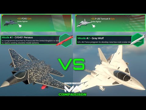 F-28 Tomcat II VS FCAS | VIP Strike Fighter Comparison | Modern Warships