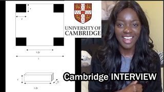 Cambridge Interview PART 2 - Maths Questions included