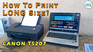 CANON TS207 | HOW To Print LONG Size? | PinoyTechs (Tagalog)