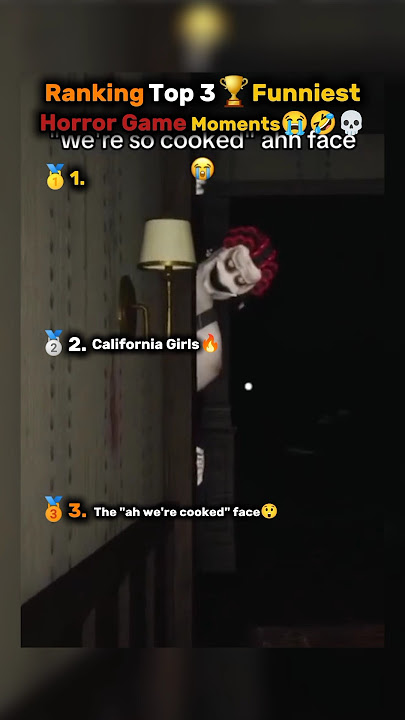Daily Ranking Top 3🥇🥈🥉Funniest Horror Game Moments (California Girls 🔥) #shorts #horrorgames