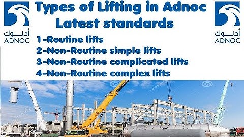 Types of lifting in Adnoc-HSE-OS-ST19