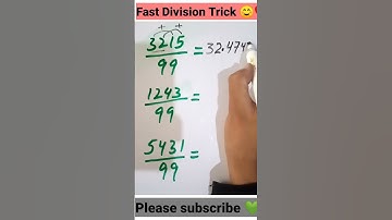 Fast Division Trick | Interesting math Trick #shorts #maths #trending