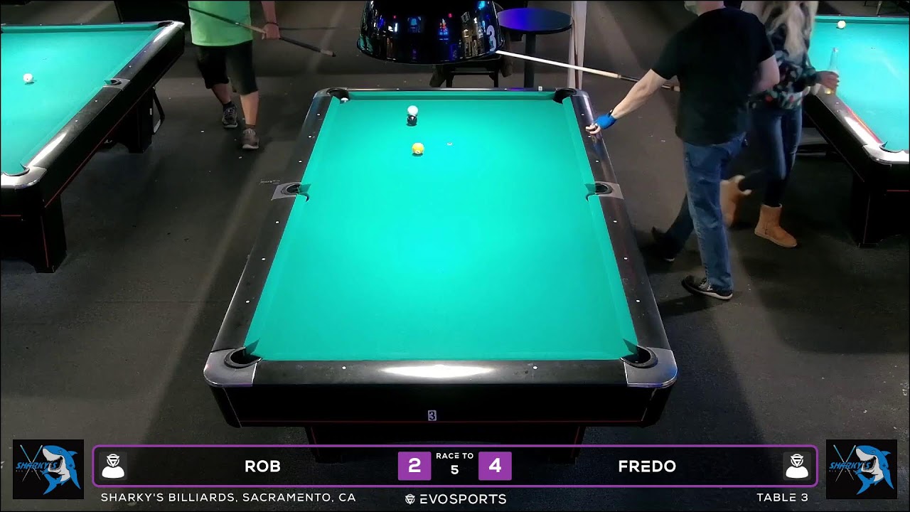 ROB vs FREDO - SHARKY'S BILLIARDS - TABLE 3 | EvoSports