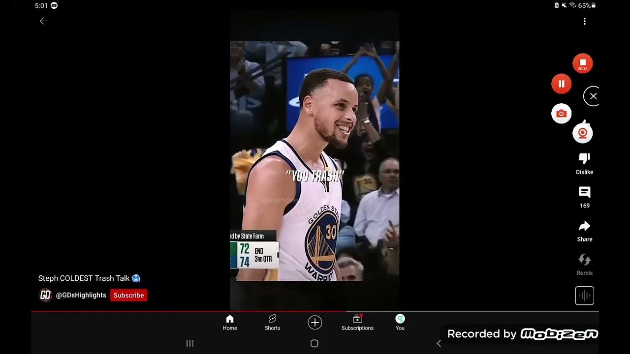 Stephen Currys coldest trash talking moment YouTube