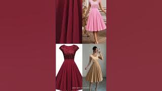Women's elegant Burgundy/Red party & Everyday dress - Flattering A- Line Silhouette. Hand washable